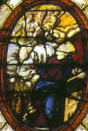 Annonciation, vitrail XVIe 