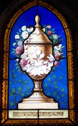 Urne funraire et fleurs 294